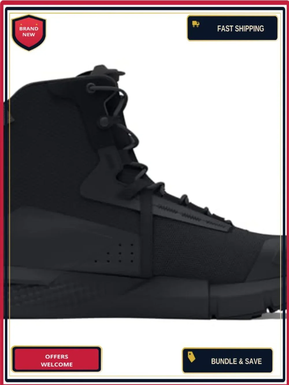 Under Armour Women's Charged Valsetz Tactical Boots Lightweight Slip Resistant